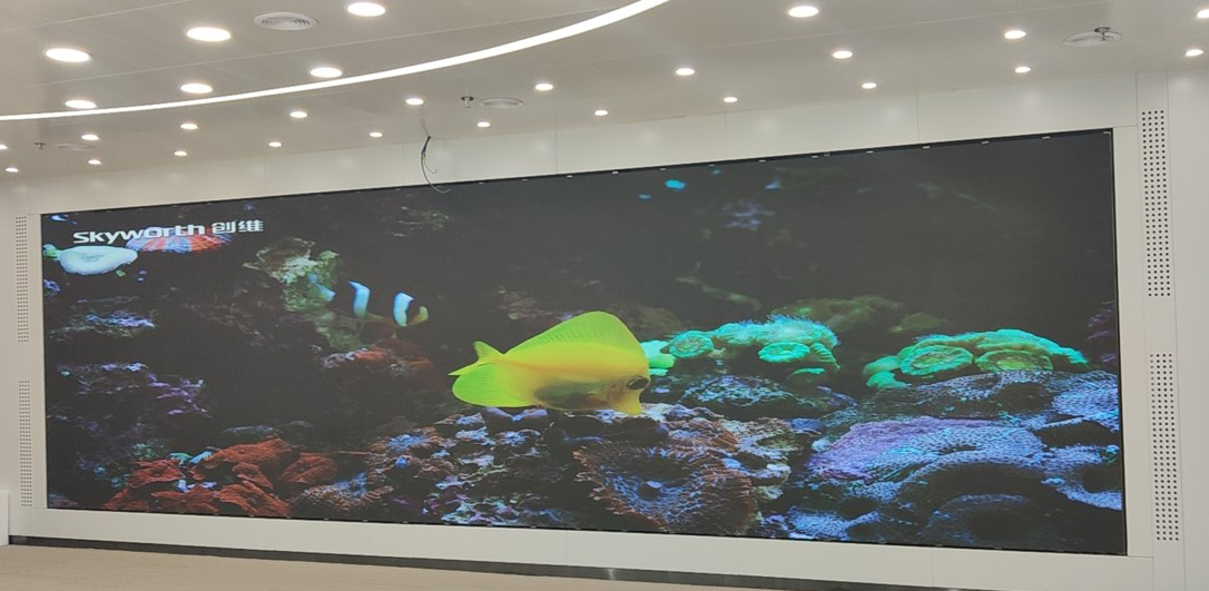 四川成都国度电网电力集团多媒体味议室 P1.25 超高清 LED 显示屏节制系统项目