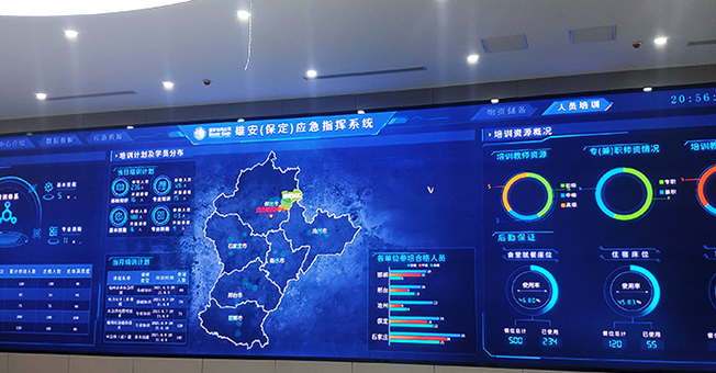 河北朔州雄安应急指挥中心 1.53 小间距 LED 显示屏节制系统项目